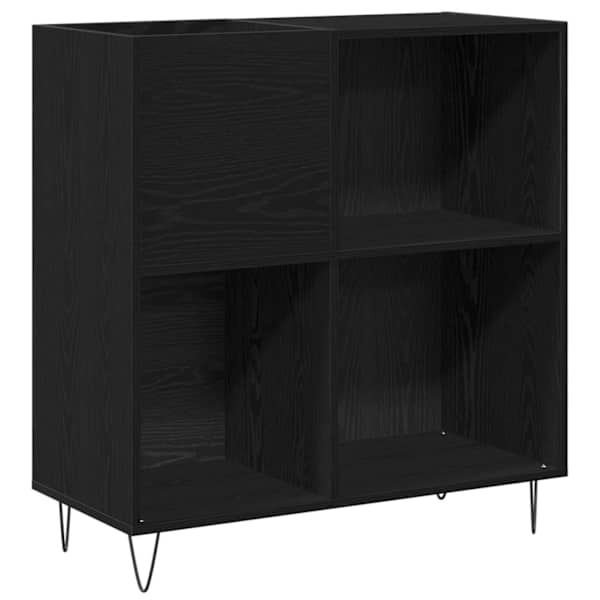 Plaadikapp Must tamm 85 × 38 × 89 cm Tehispuit
