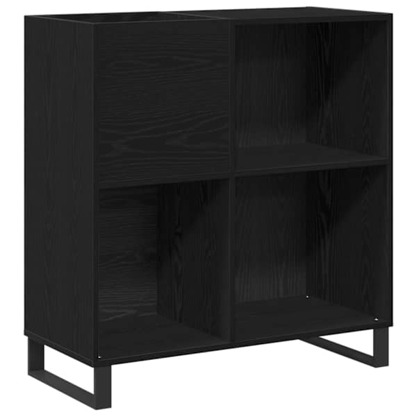 Plaadikapp Must tamm 84,5 × 38 × 89 cm Tehispuit