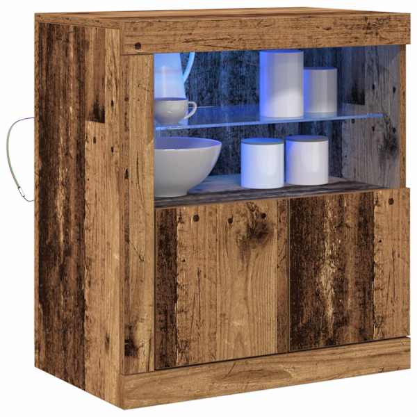 LED Kummuti Pruun 60,5 × 37 × 67 cm Tehispuit