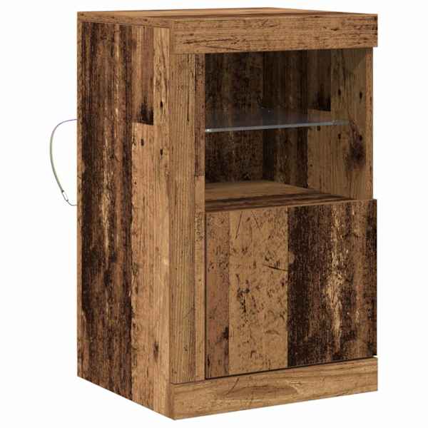 LED Kummuti 41 × 37 × 67 cm Tehispuit Vana puit