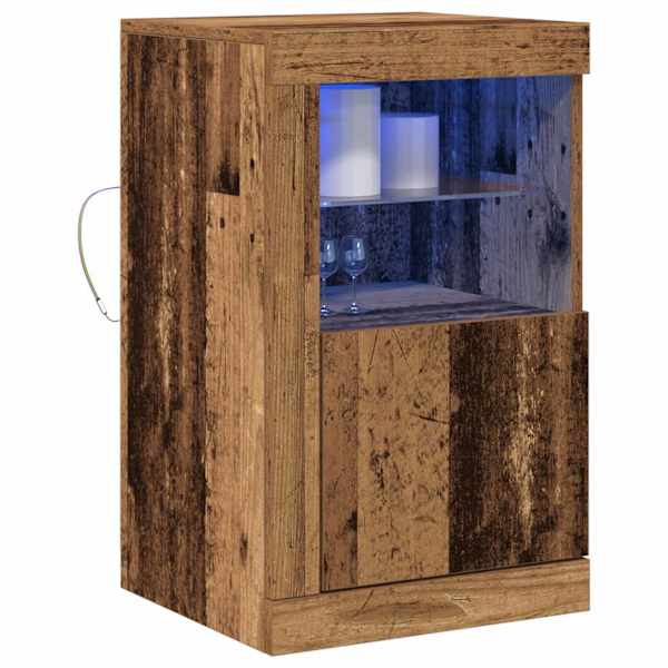 LED Kummuti 41 × 37 × 67 cm Tehispuit Vana puit