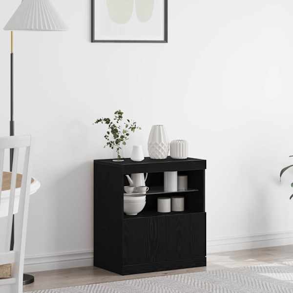 LED Kummuti Must 60,5 × 37 × 67 cm Tehispuit
