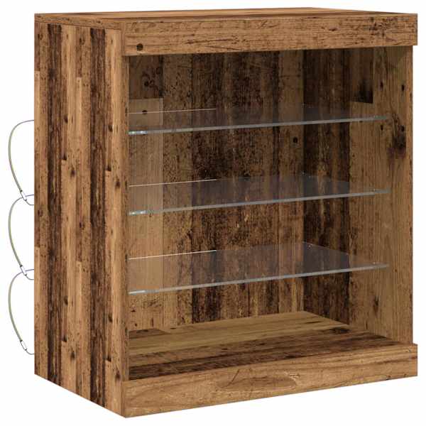 LED Kummuti Vana puit 60,5 × 37 × 67 cm Tehispuit