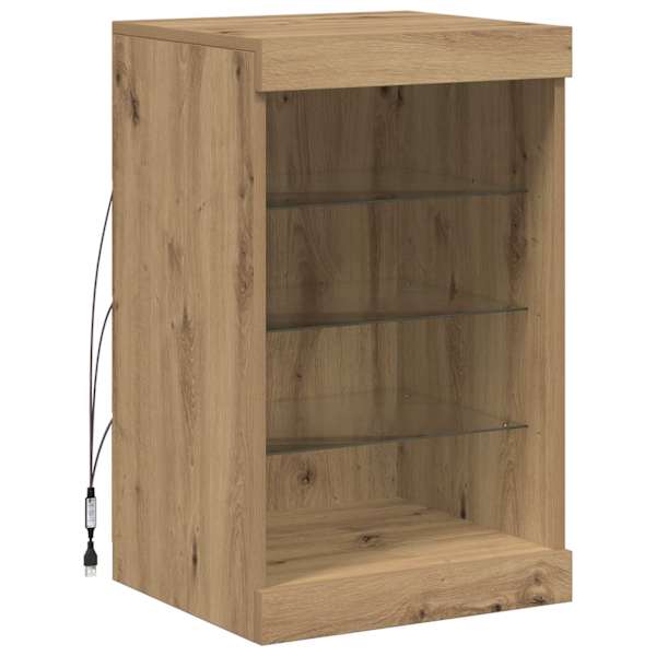LED Kummuti Käsitööpuu 41 × 37 × 67 cm Tehispuit