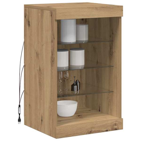 LED Kummuti Käsitööpuu 41 × 37 × 67 cm Tehispuit