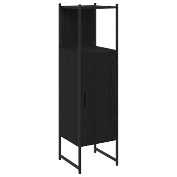 Vannitoa mööbleset Must tamm 33 × 33 × 120,5 cm Tehispuit