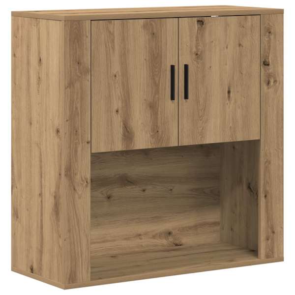 Seinekapp riiuliga uksega Käsitööpuu 80 × 33 × 80 cm Tehispuit