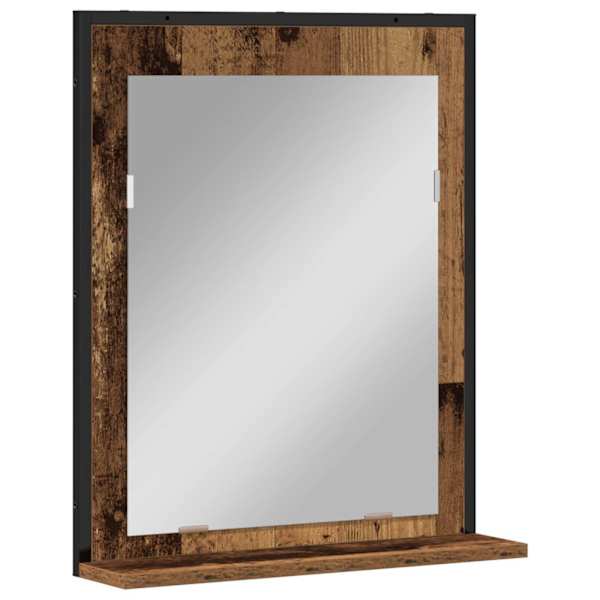 Peegel Vana puit 50 × 12 × 60 cm Klaas ja tehnoloogiline puit