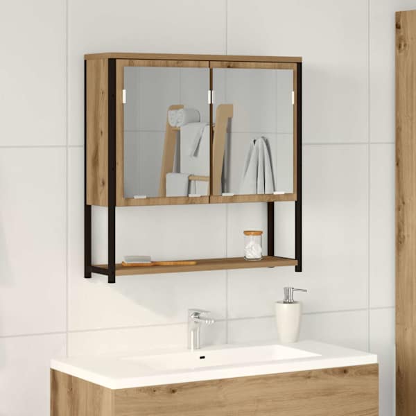 Peeglikapp Käsitööpuu 60 × 16 × 60 cm Tehispuit