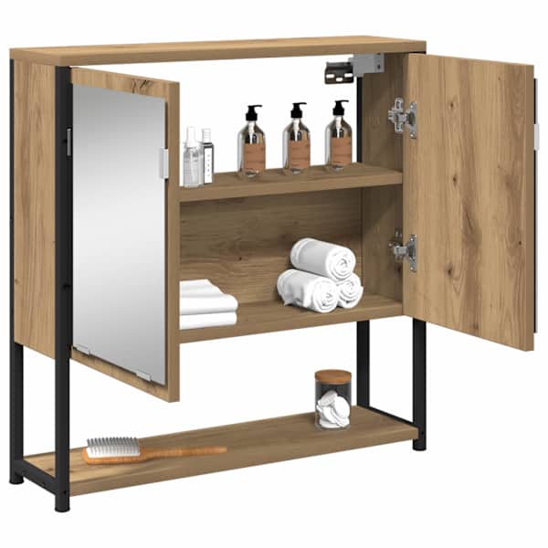 Peeglikapp Käsitööpuu 60 × 16 × 60 cm Tehispuit