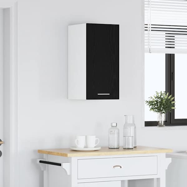 Rippuv kapp, must tamm, 30 × 31 × 60 cm, töödeldud puit