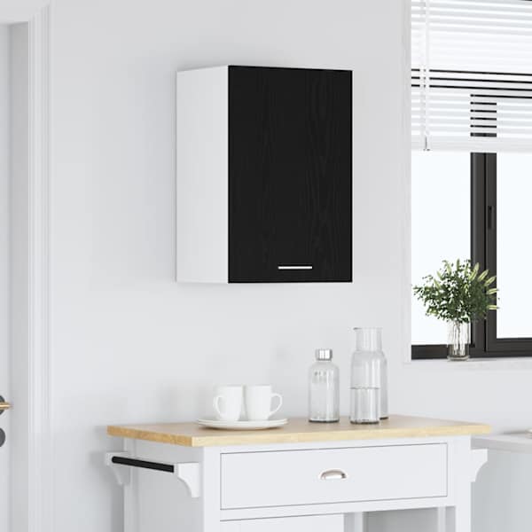 Rippuv kapp, must tamm, 40 × 31 × 60 cm, töödeldud puit