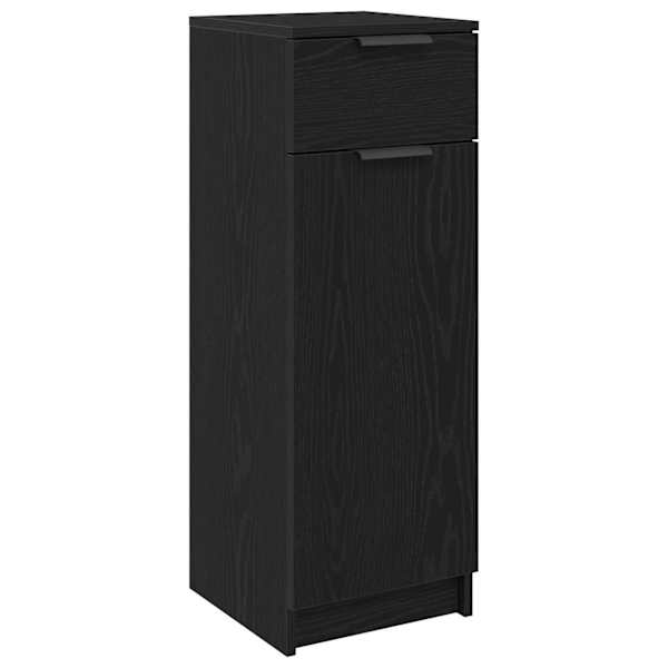 Vannitoa kapp sahtliga Must tamm 32 × 34 × 90 cm Tehispuit