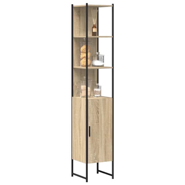 Vannitoa kapp Sonoma 33 × 33 × 185,5 cm Tehispuit