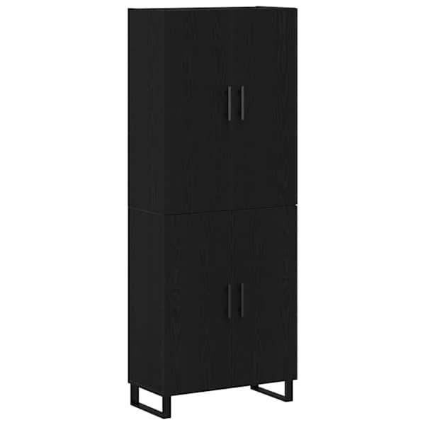 Kõrgushein 2 tk Must tamm 69,5 × 34 × 180 cm