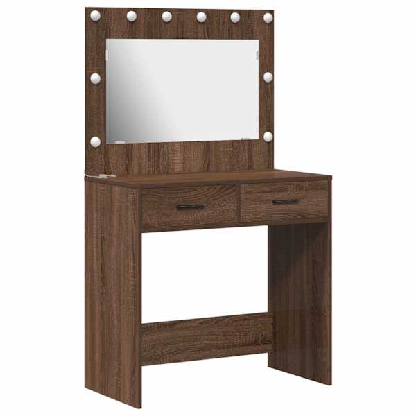 Riietumislaud Pruun tamme 78,5 × 41 × 135 cm Tehispuit