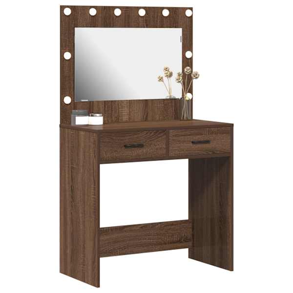 Riietumislaud Pruun tamme 78,5 × 41 × 135 cm Tehispuit