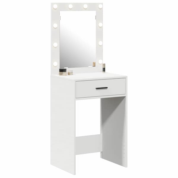 Riietumislaud Valge 50 × 41 × 135 cm Tehispuit