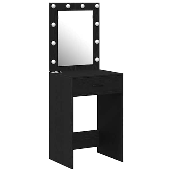 Riietumislaud Must tamm 50 × 41 × 135 cm Tehispuit