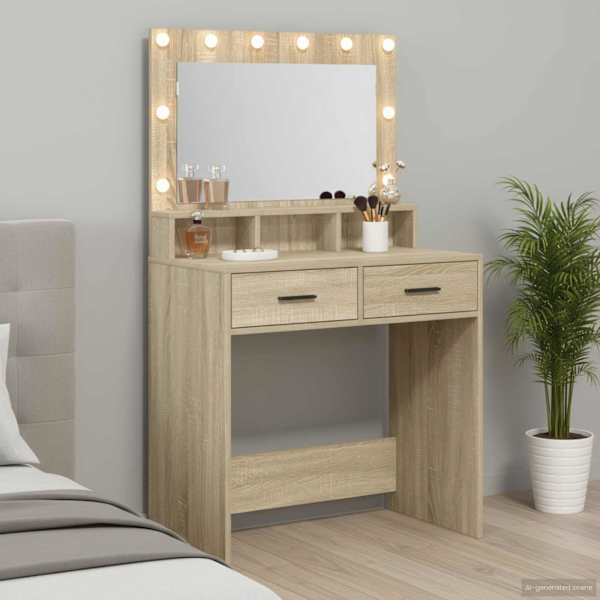 Riietumislaud Sonoma tamm 79 × 41 × 135 cm Tehispuit