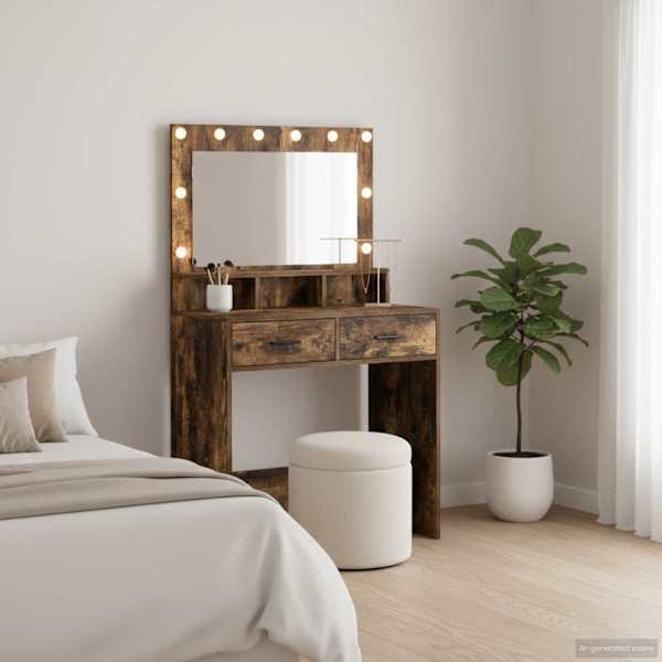 Riietumislaud Suitsetatud tamm 79 × 41 × 135 cm Tehispuit