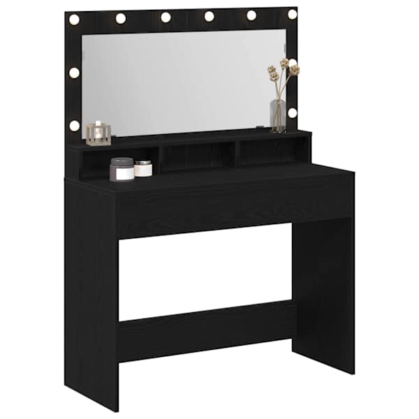 Riietumislaud Must tamm 100 × 41 × 135 cm Tehispuit