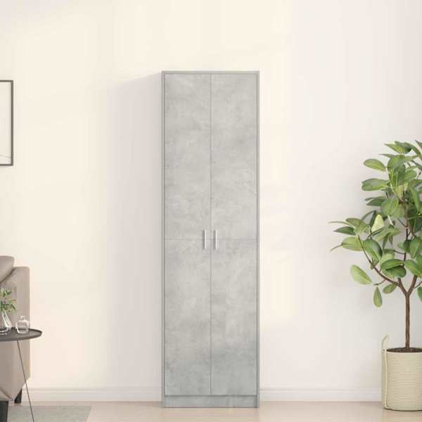 Garderoobikapp Betoonhall 55 × 25 × 189 cm Tehispuit