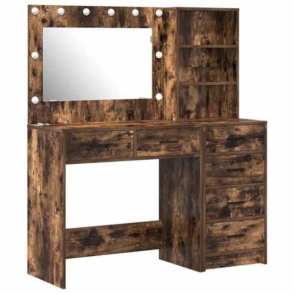 Riietumislaud 2 tk Pruun 78.5 × 41 × 135 cm Tehispuit