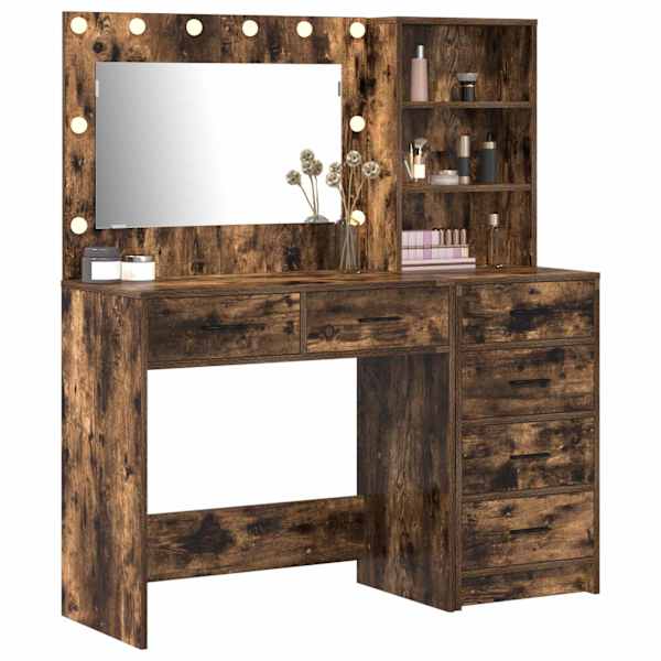 Riietumislaud 2 tk Pruun 78.5 × 41 × 135 cm Tehispuit