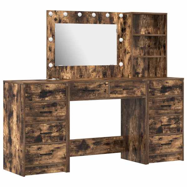 Riietumislaud 3 tk Suitsetatud tamm 78,5 × 41 × 135 cm