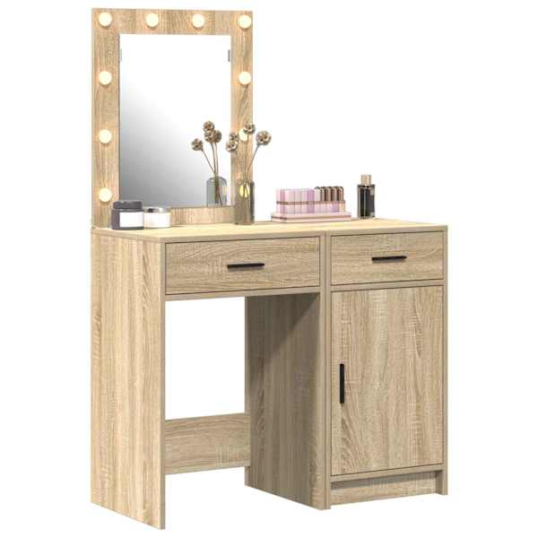 Riietumislaud 2 tk Pruun 50 × 41 × 135 cm Tehispuit