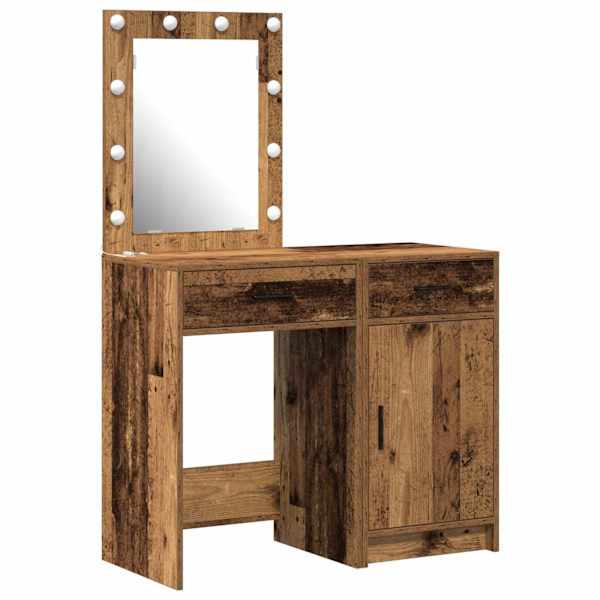 Riietumislaud 2 tk Pruun 50 × 41 × 135 cm Tehispuit
