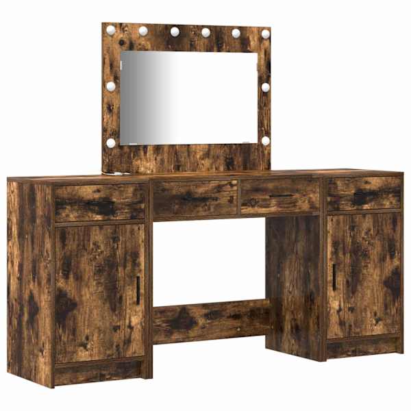 Riietumislaud 3 tk Pruun 78,5 × 41 × 135 cm Tehispuit
