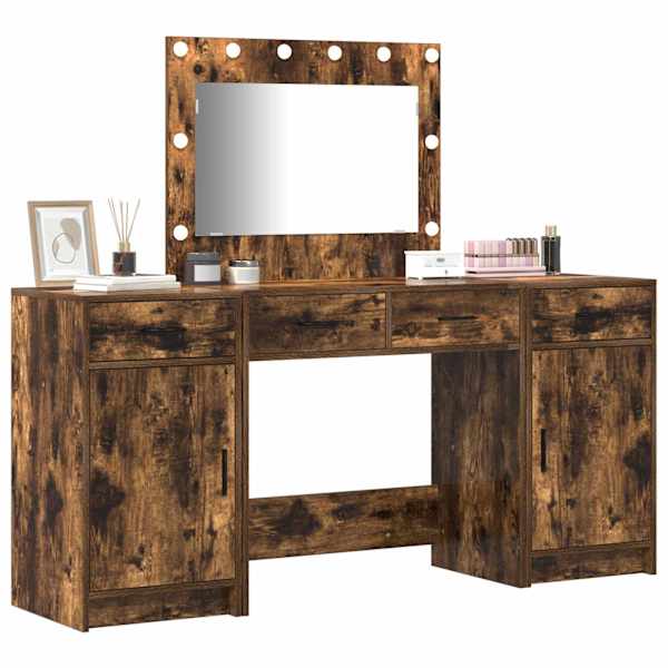 Riietumislaud 3 tk Pruun 78,5 × 41 × 135 cm Tehispuit