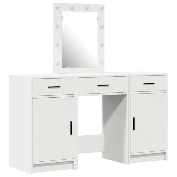 Riietumislaud Valge 50 × 41 × 135 cm Tehispuit