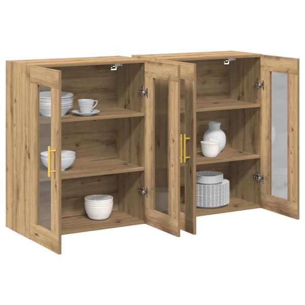 Seinakapid 2 tk Käsitööpuu 69,5 × 34 × 90 cm Tehispuit