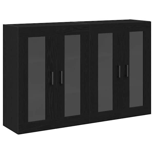 Seinakapid 2 tk Must tamm 69,5 × 34 × 90 cm Tehispuit