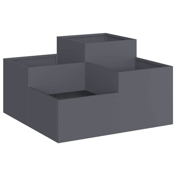 Taimekast 80 × 80 × 48 cm, teras – antratsiithall