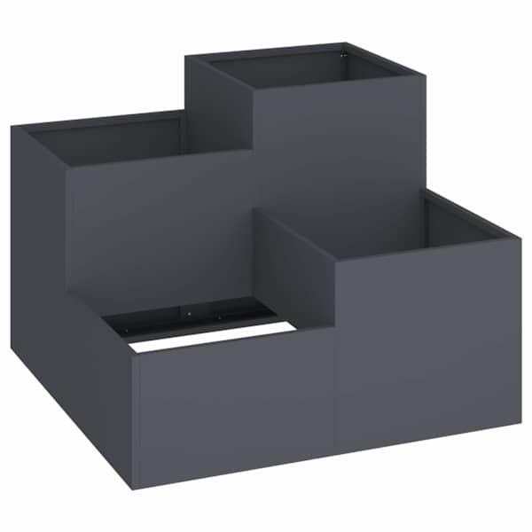 Taimekast 80 × 80 × 60 cm, teras – antratsiithall