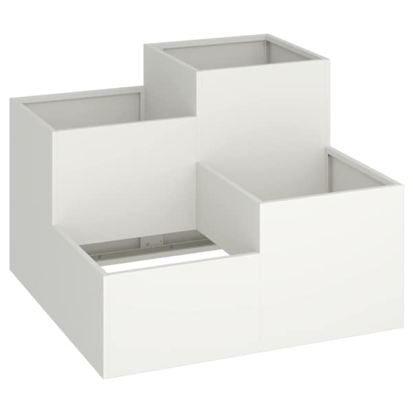 Taimekast 100 × 100 × 60 cm, teras – valge