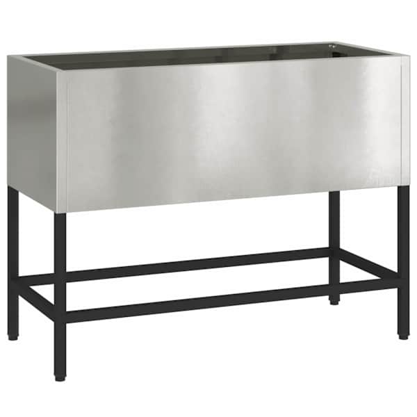 Peenrakast 60 × 26 × 45 cm, roostevaba teras – hõbedane