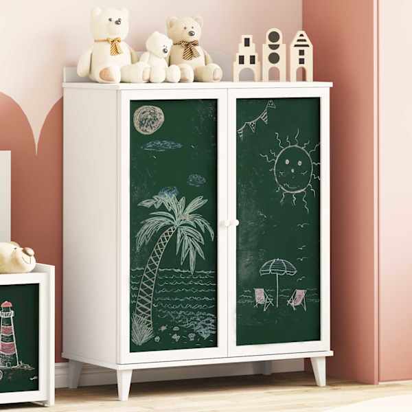 Laste loominguline ladustamine ROROS Valge 80 × 40 × 110 cm