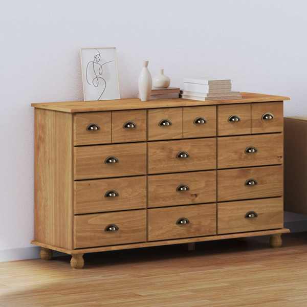 Kummut sahtliga ASKIM Pruun 79 × 40 × 133,5 cm Tahke mänd