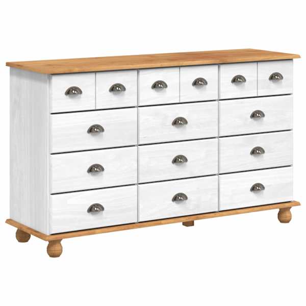 Kummut sahtliga ASKIM Valge 79 × 40 × 133,5 cm Tahke mänd
