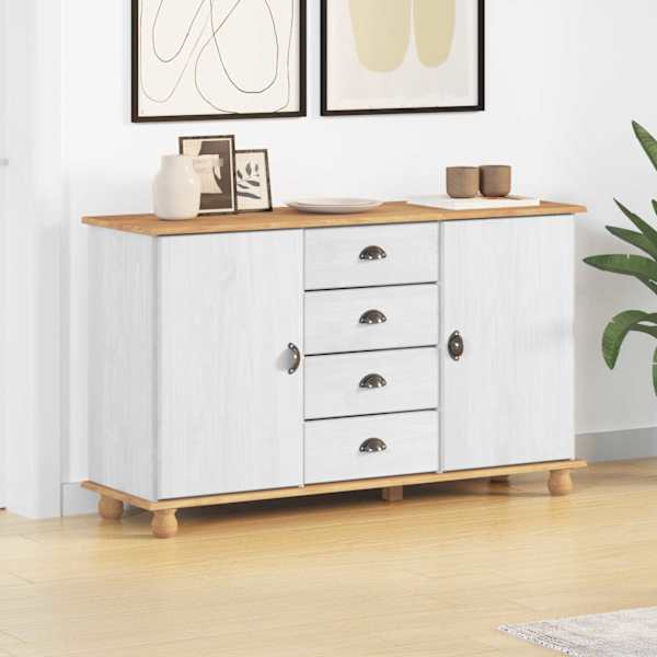 Kõide sahtliga ASKIM 133,5 × 40 × 79 cm Männipuit