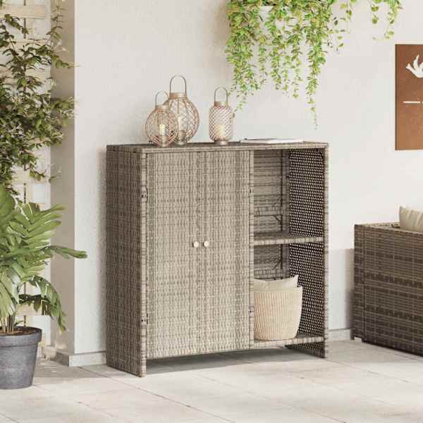 Hoiukapp riiuliga uksega Helehall 100 × 36 × 102 cm Rotang