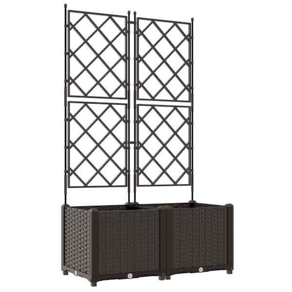 Taimekast 80 × 40 × 143 cm, PP – pruun – 2 tk
