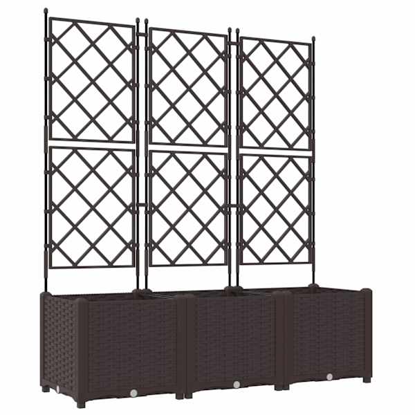 Taimekast 120 × 40 × 143 cm, PP – pruun – 3 tk