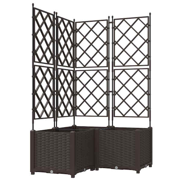 Taimekast 80 × 80 × 143 cm, PP – pruun – 3 tk
