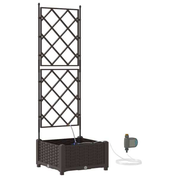 Taimekast 40 × 40 × 126 cm, PP – pruun
